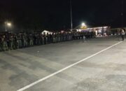 Nabire Siaga! TNI-Polri dan Satpol PP Gelar Apel Gabungan dan ‘Show of Force’ Amankan Wilayah Jelang Peringatan KNPB-OPM