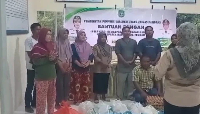Bantuan Pangan Disalurkan di Halmahera Tengah, Dinas Pangan Minta Maaf atas Keterlambatan