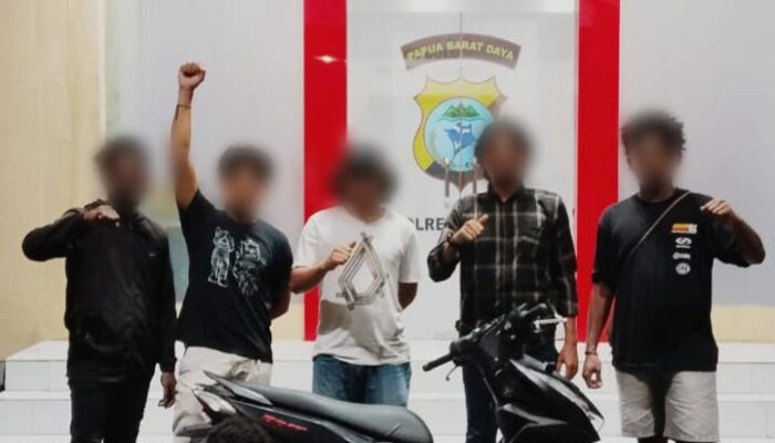 Dua Spesialis Curanmor Dibekuk Tim Resmob Malawili Saat Beraksi di Km 10 Sorong